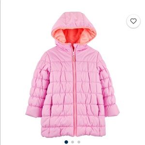 Carters Pink Puffer Jacket sz 14